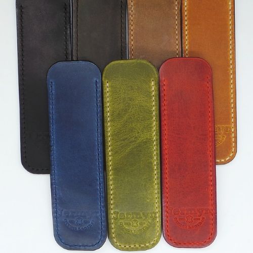 Jermyn Street Leather handmade slip pen cases